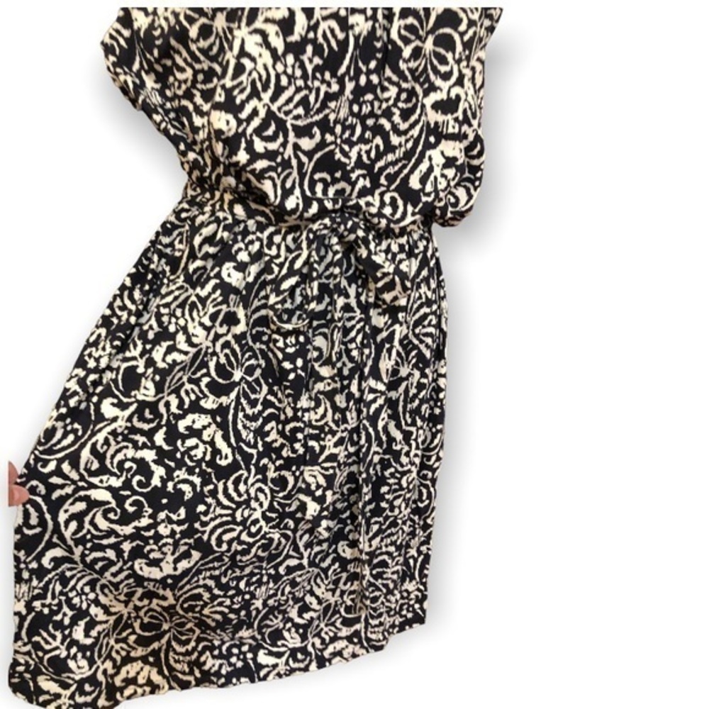 LOFT navy and white print dress - Picture 6 of 8